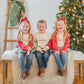 Custom Embroidered Christmas Colorblock Peplum
