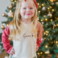 Custom Embroidered Christmas Colorblock Peplum