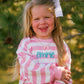 Pink Striped Crewneck Sweatshirt - Optional Custom Embroidery