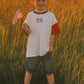Custom Embroidered 4th of July Oversized Colorblock Tee