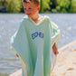 Strandponcho mit individueller Stickerei und Waffelmuster