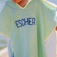 Strandponcho mit individueller Stickerei und Waffelmuster