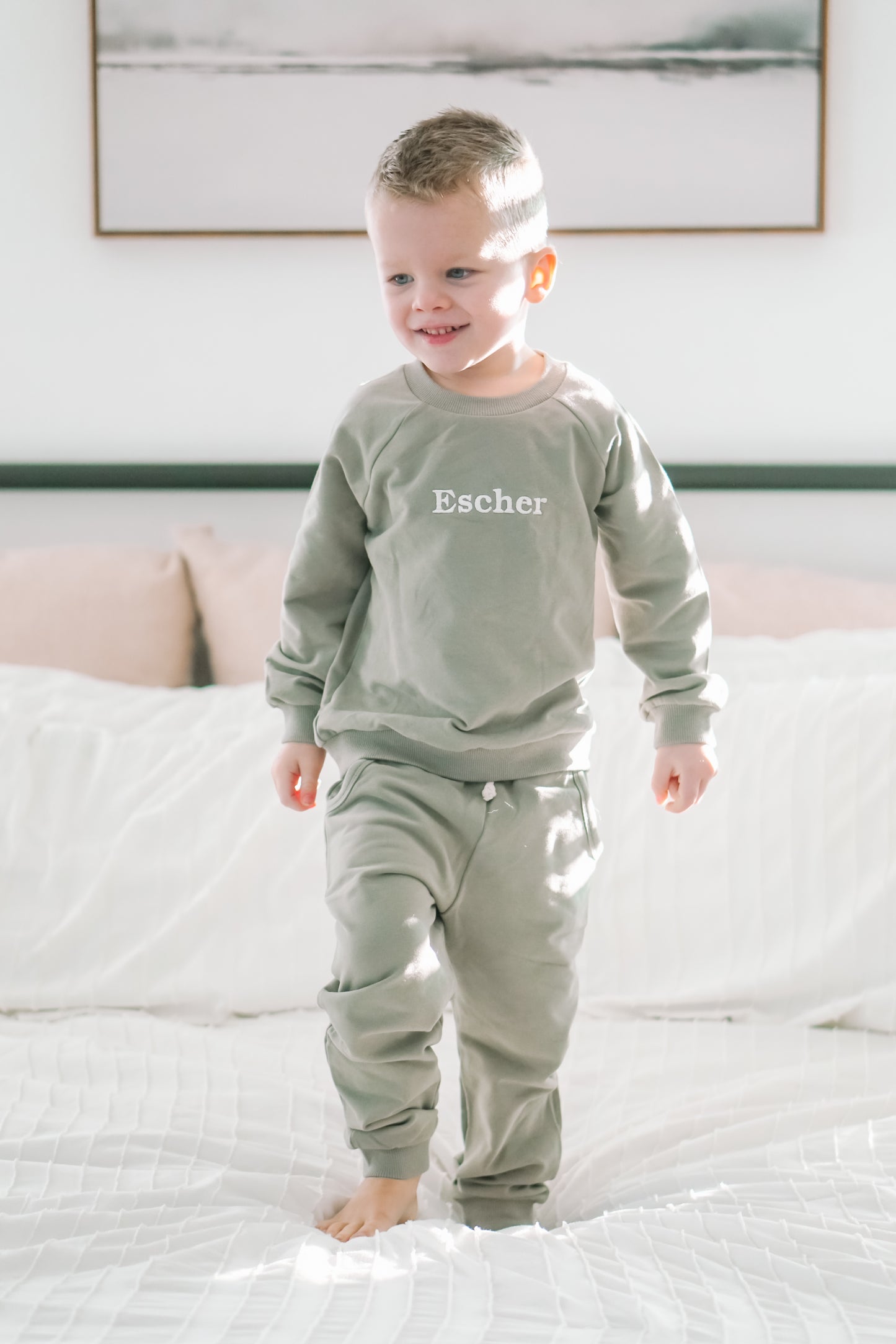 Custom Embroidered Organic Cotton Sweatsuit