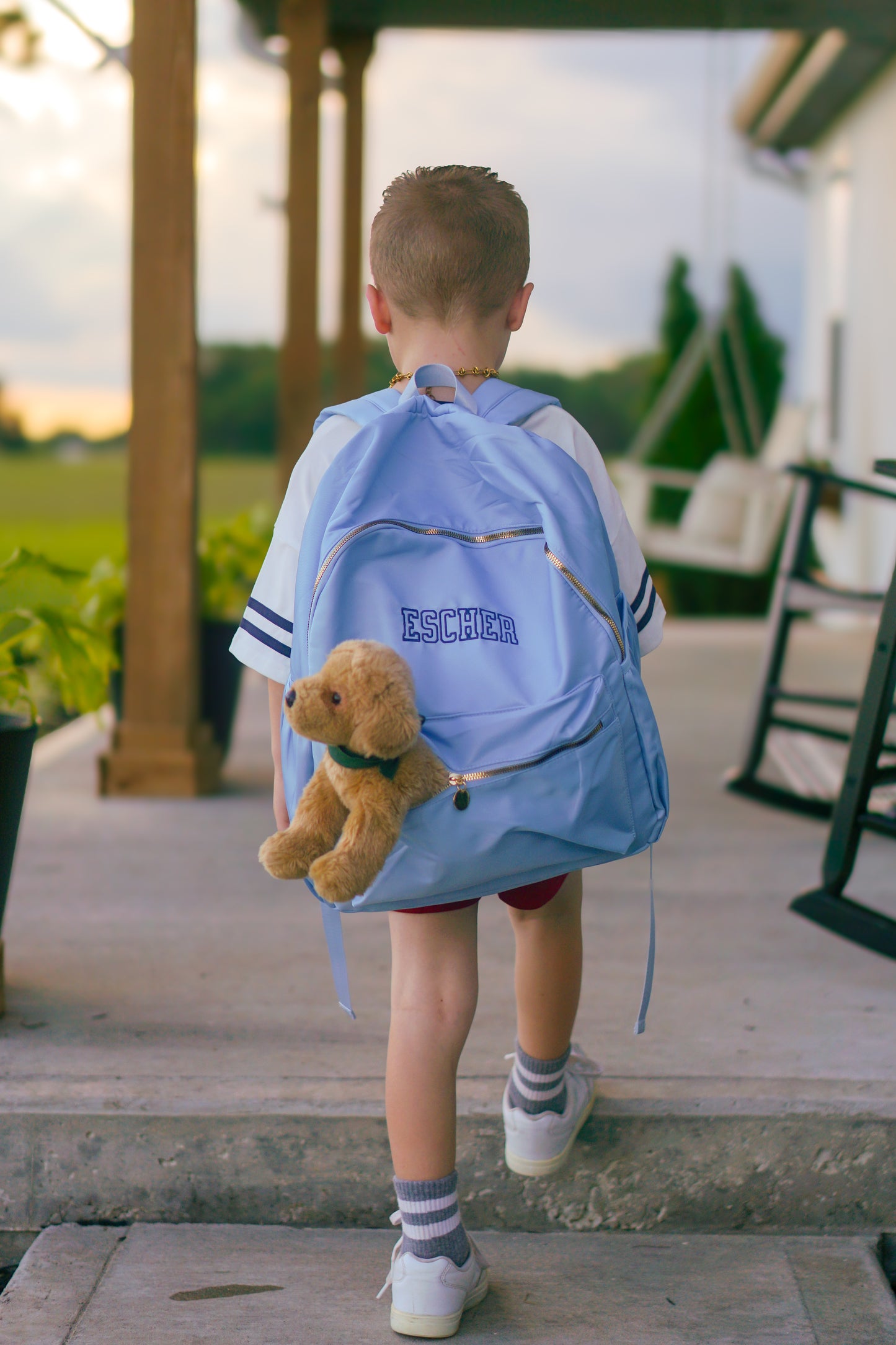 Custom Embroidered School Age Backpack - more colors