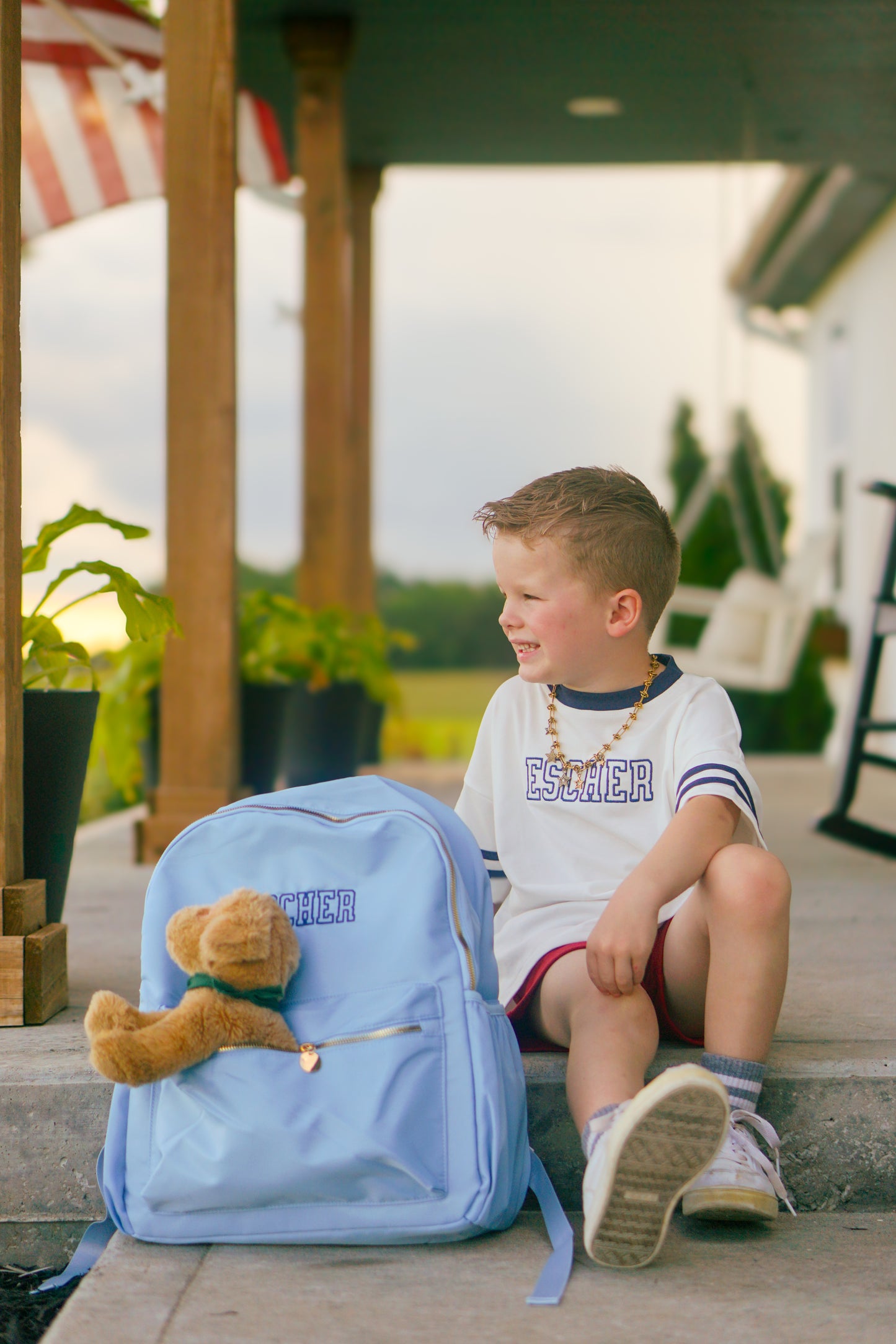 Custom Embroidered School Age Backpack - more colors