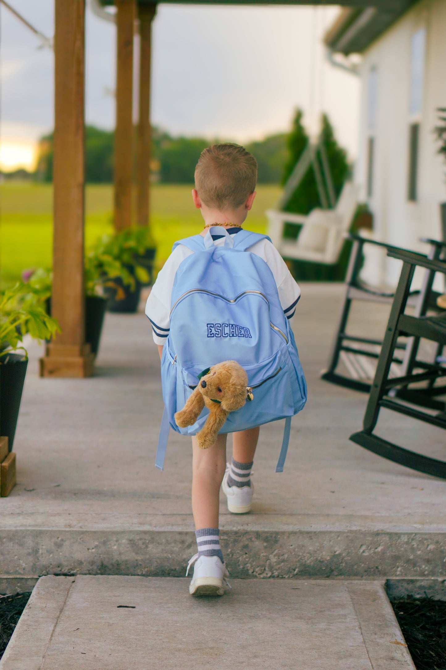 Custom Embroidered School Age Backpack - more colors