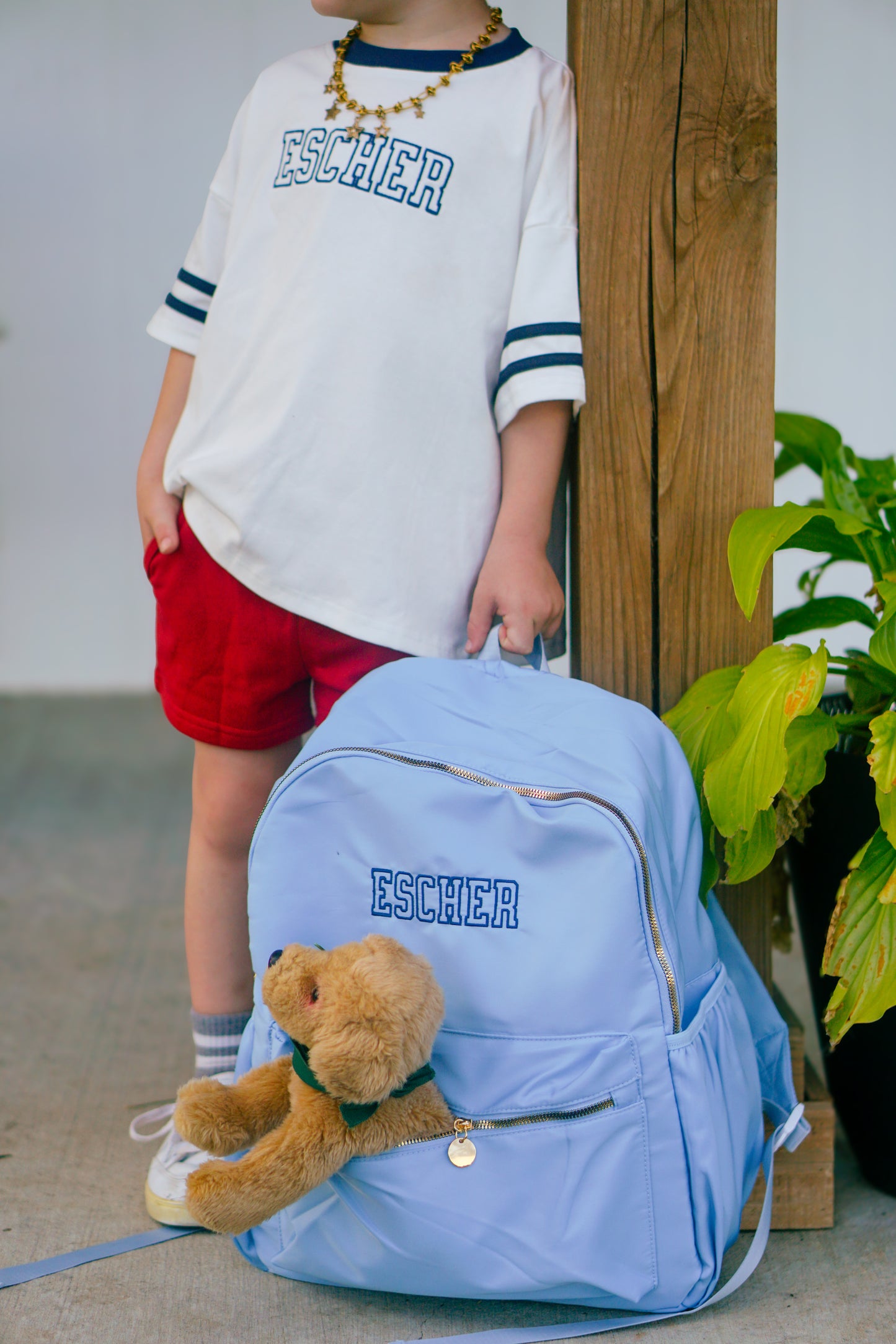 Custom Embroidered School Age Backpack - more colors