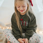 Custom Embroidered Christmas Sweatshirt or Romper