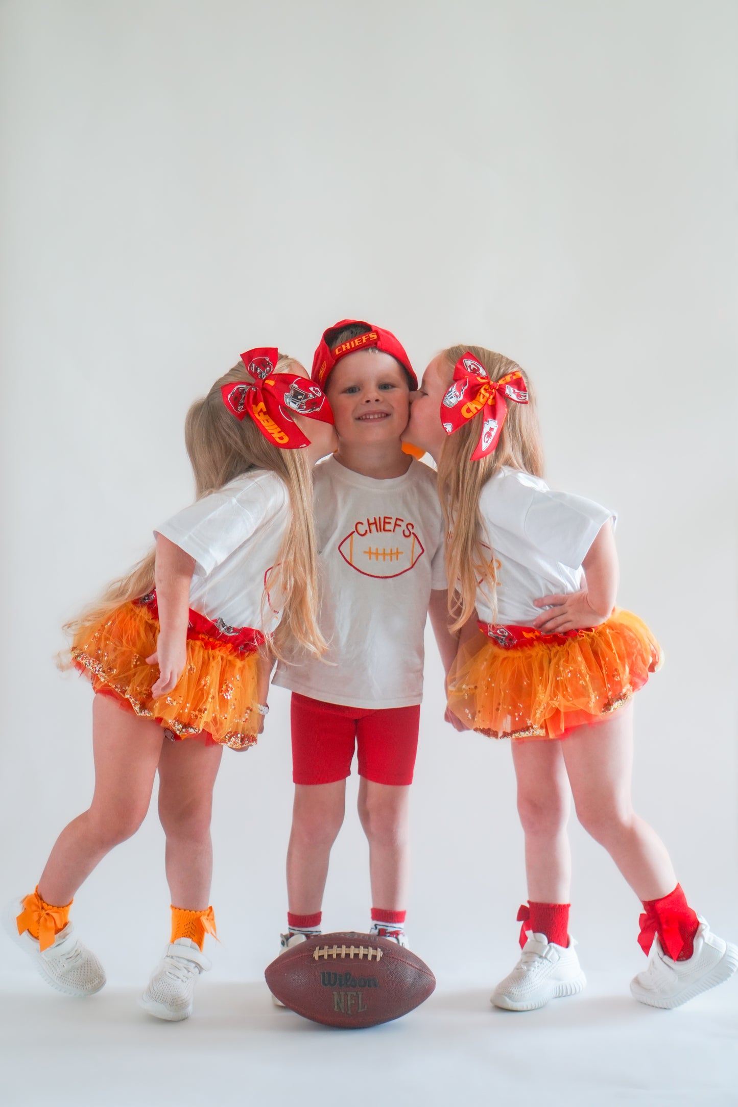 Custom Embroidered Organic Cotton Tee - Football Team Spirit