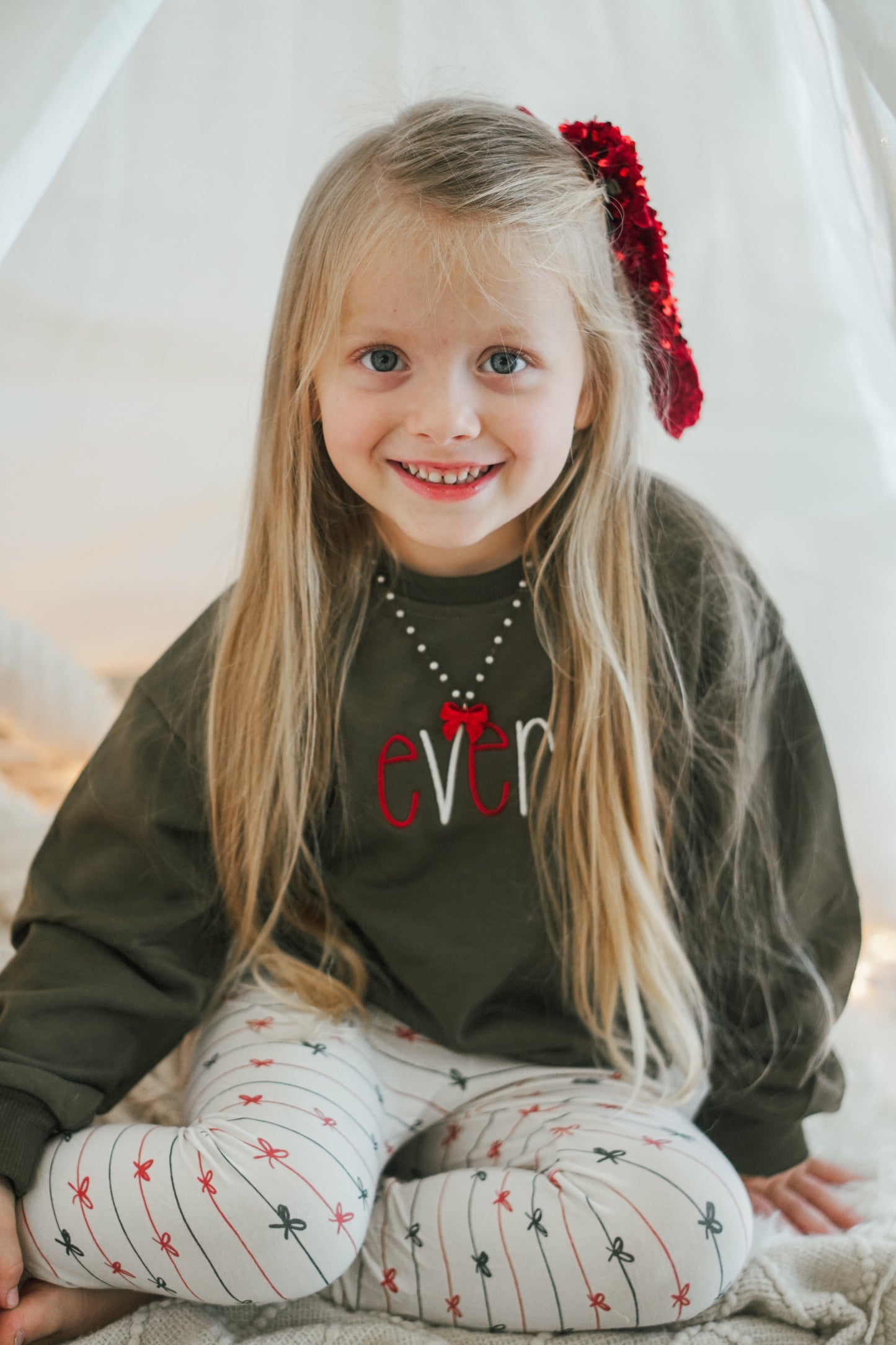 Custom Embroidered Christmas Sweatshirt or Romper