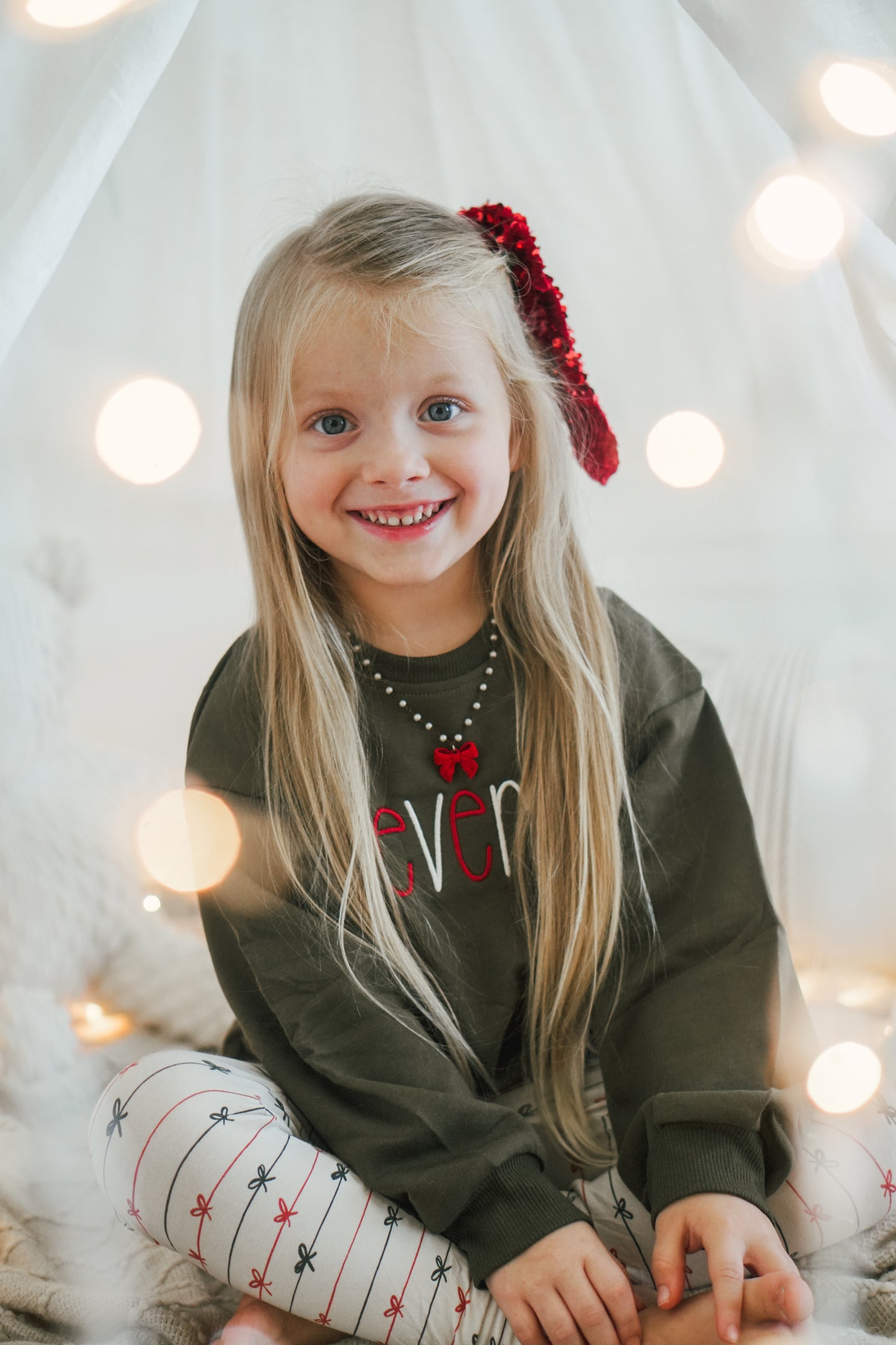 Custom Embroidered Christmas Sweatshirt or Romper