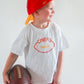 Custom Embroidered Organic Cotton T-Shirt Romper - Football Team Spirit
