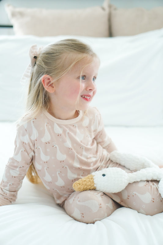 Silly Goose on the Loose 2-teiliges Bambus-Pyjama-Set