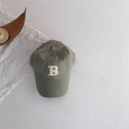 Plush Letter Baseball Cap