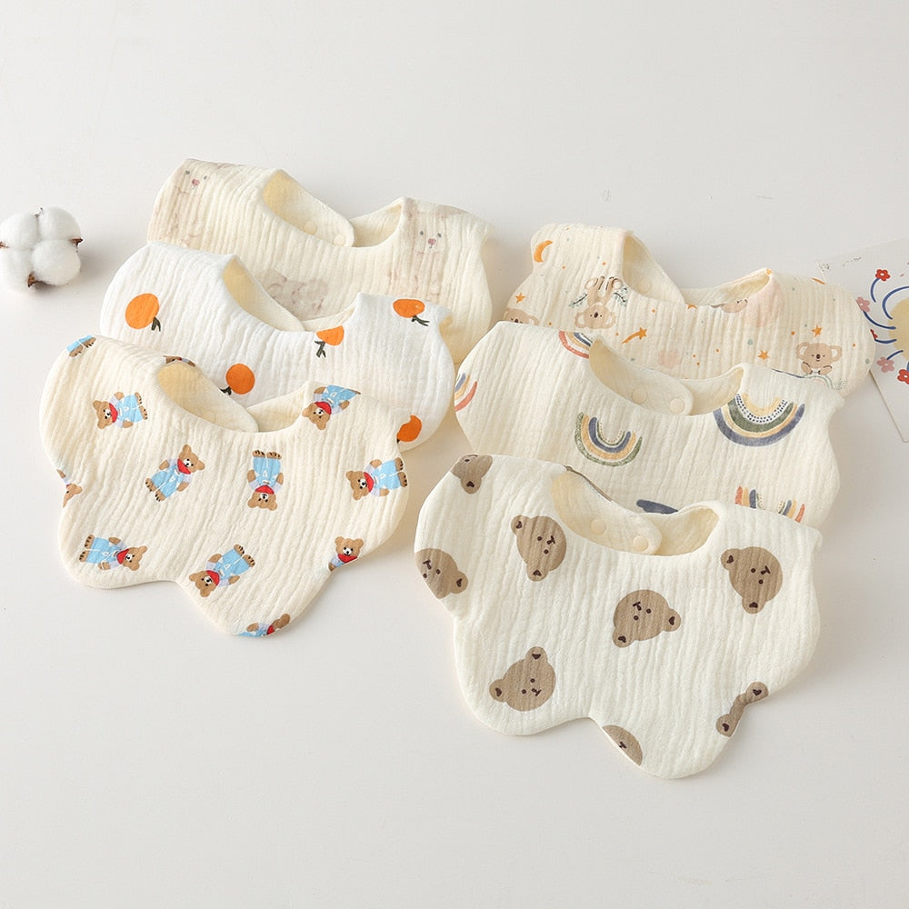 Round Petal Feeding Bib