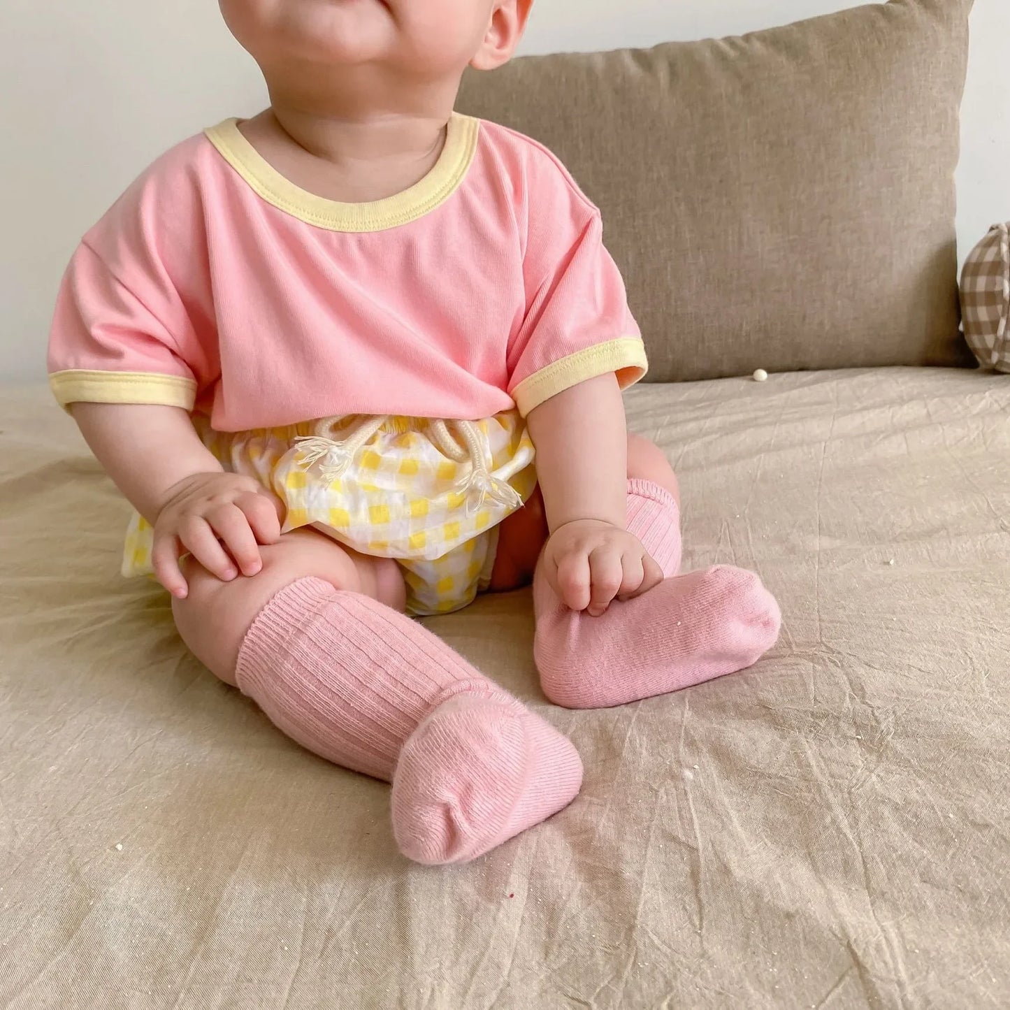 Checkered Playtime Shorts Set