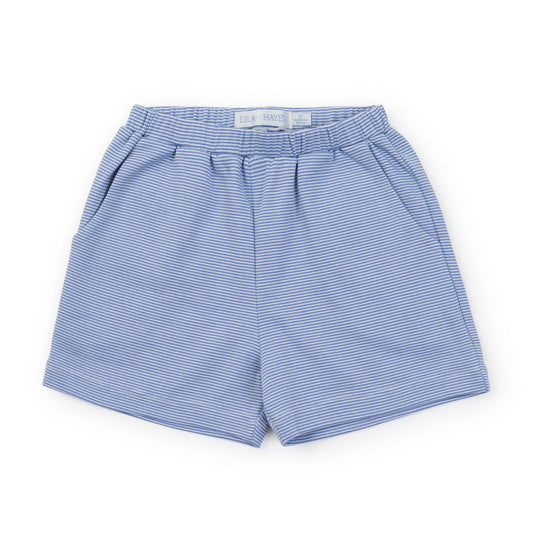Sawyer Boys' Play Shorts - Blue Stripes