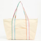 Blank Canvas Ric Rac Tote Bag with Zippered Pocket