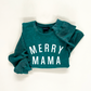 Merry Mama Waffle Sleeve Crewneck