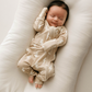 Bamboo Zip Pajamas | Tan & Cream Lightning Bolt