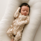 Bamboo Zip Pajamas | Tan & Cream Lightning Bolt