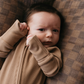 Bamboo Zip Pajamas | Ribbed Milk Chocolate