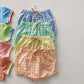 Checkered Playtime Shorts Set