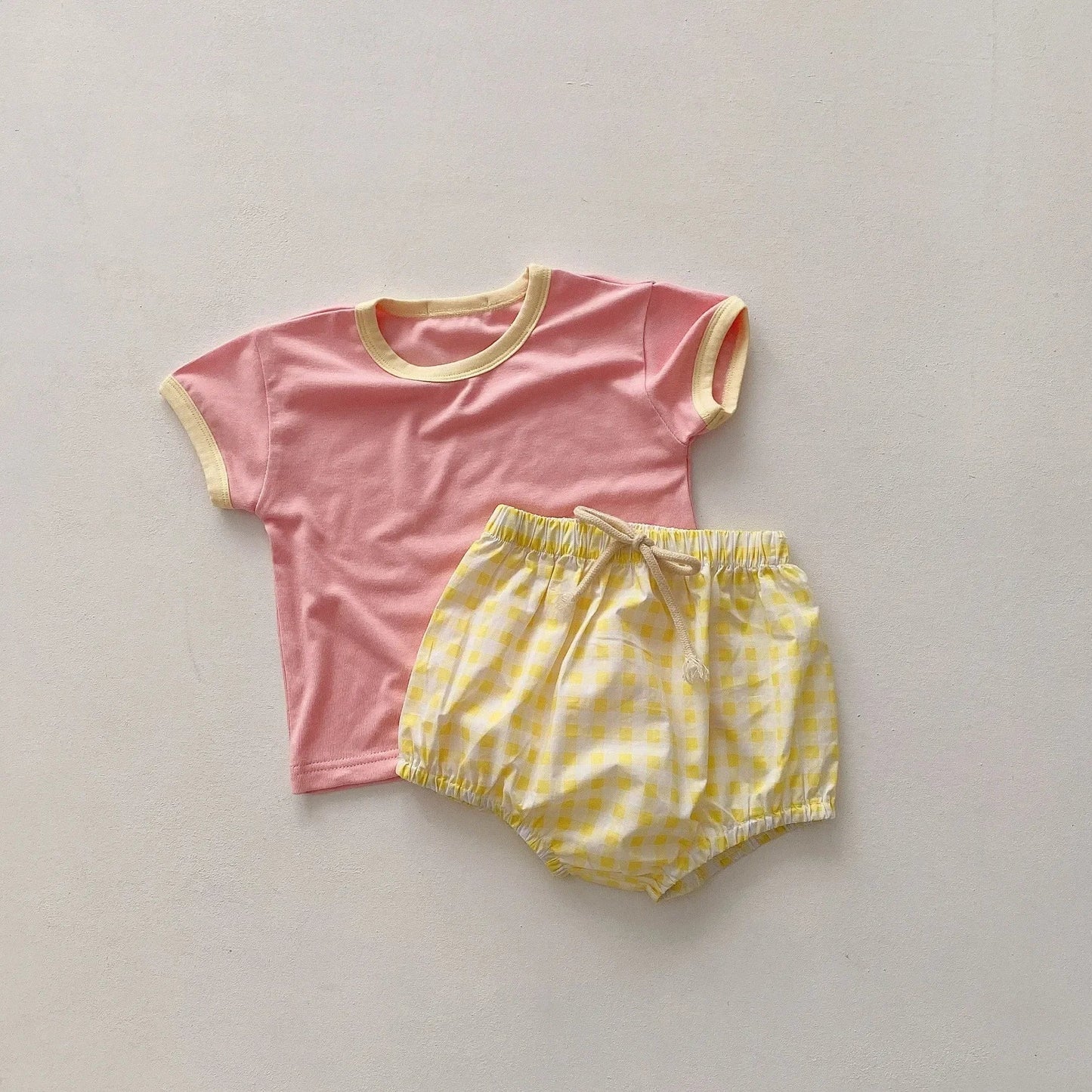 Checkered Playtime Shorts Set