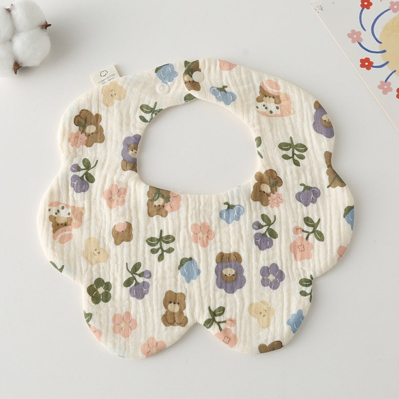 Round Petal Feeding Bib