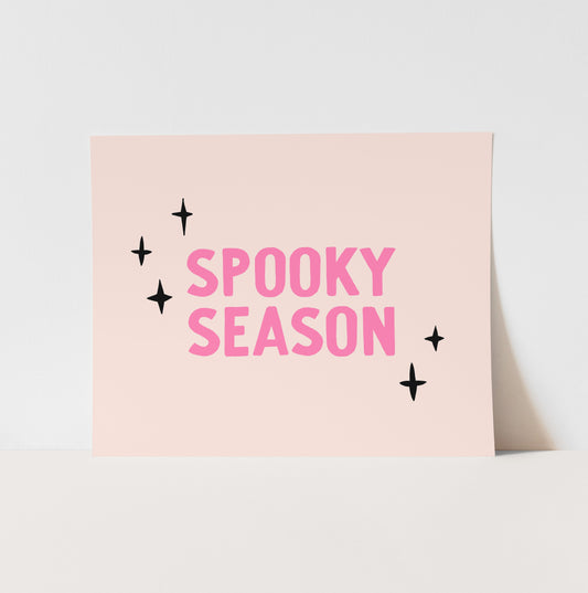 {Pink} Spooky Season Art Print