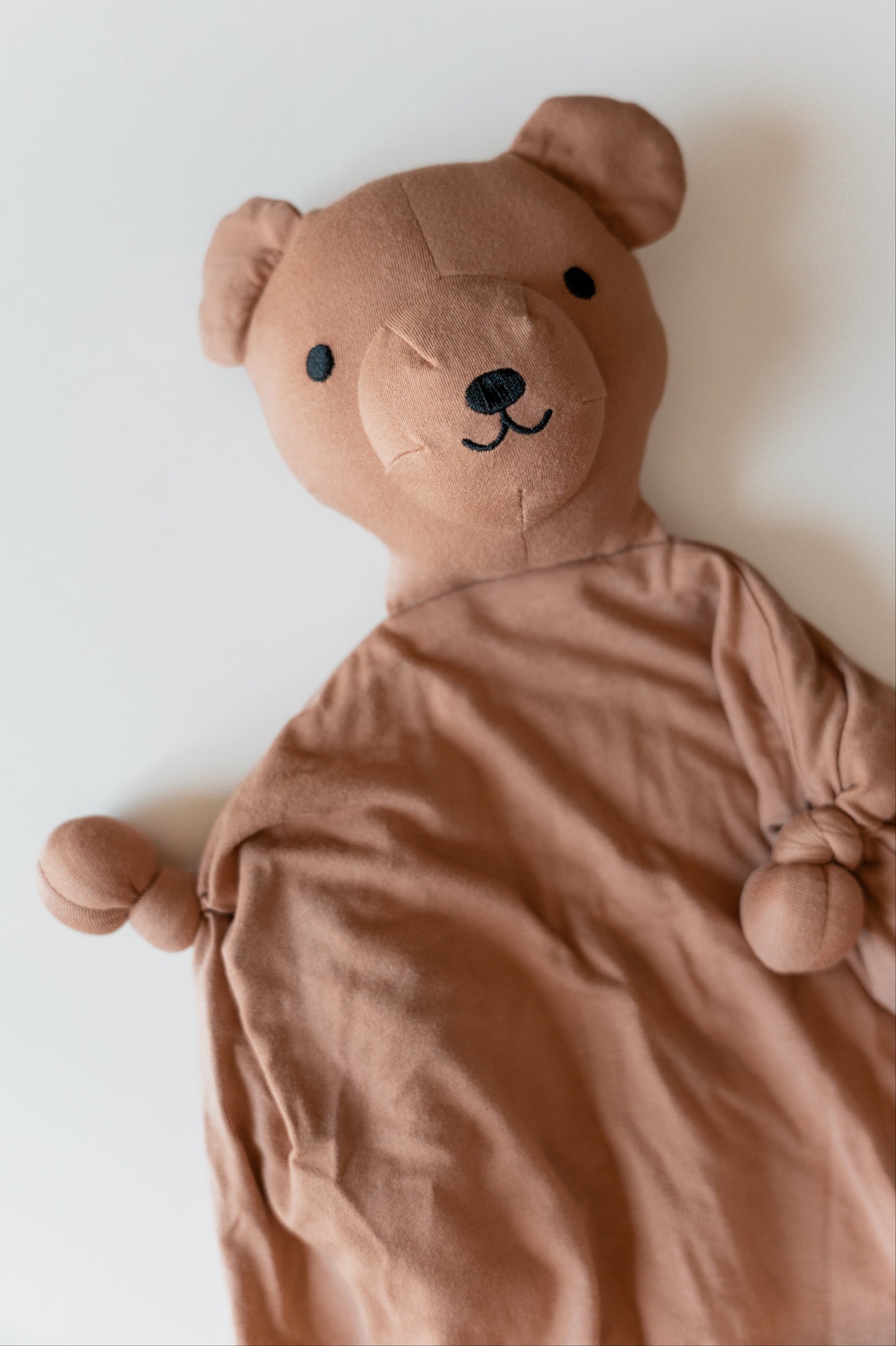 Custom Embroidered Teddy Bear Lovey – Soft Modal Security Blanket | Little Joy Co.