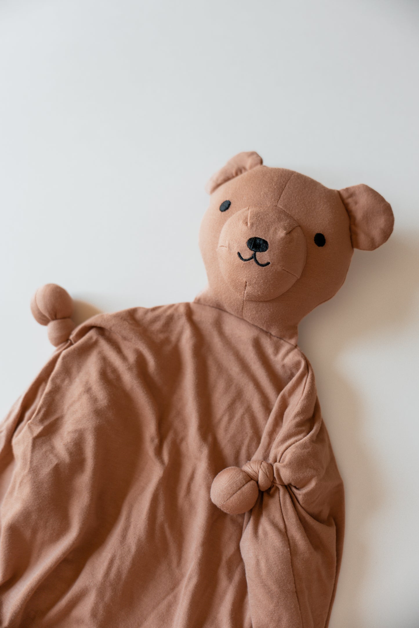 Custom Embroidered Teddy Bear Lovey – Soft Modal Security Blanket | Little Joy Co.