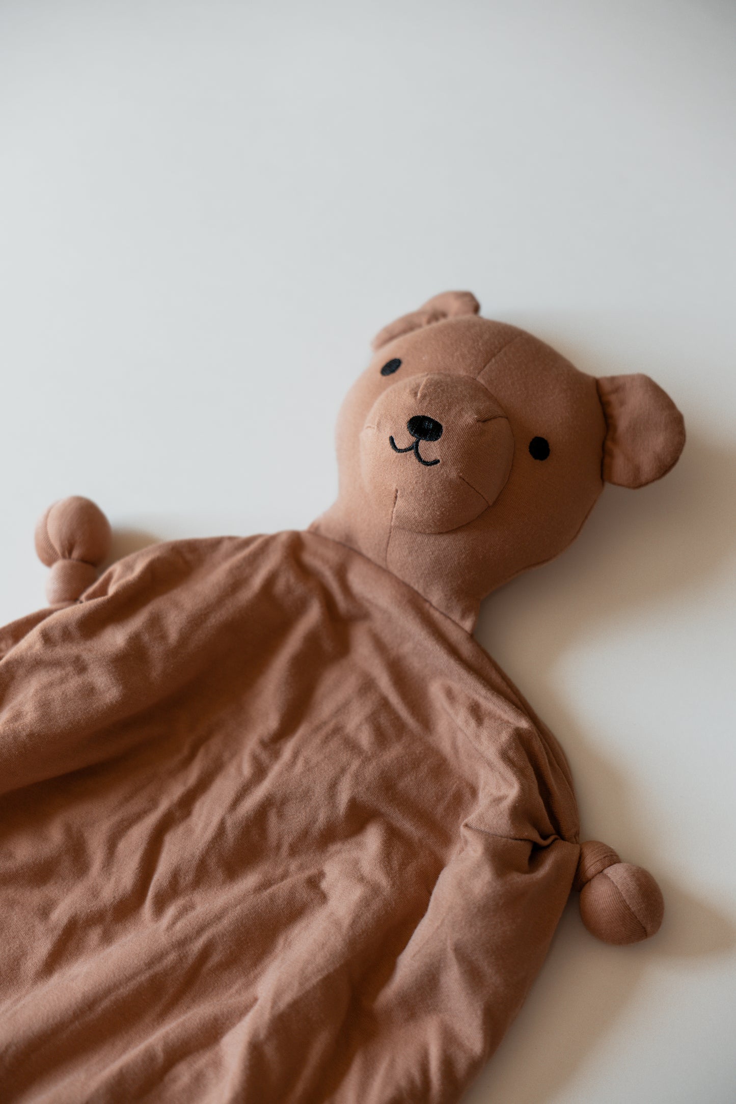 Custom Embroidered Teddy Bear Lovey – Soft Modal Security Blanket | Little Joy Co.