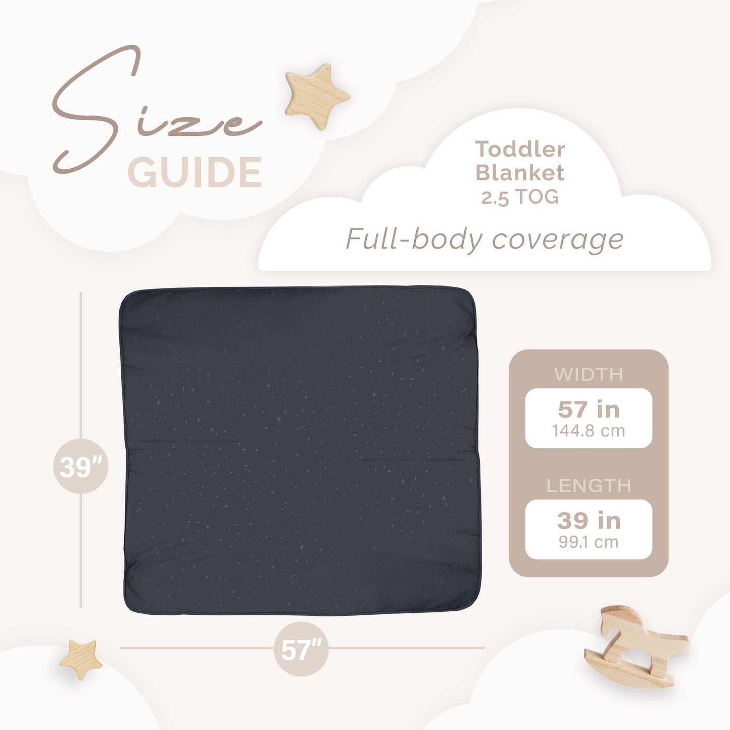 Toddler Blanket stars 2.5 TOG