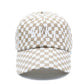 Tan Checker Custom Hat