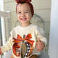 Patchwork Pumpkin Crewneck Sweatshirt or Sweatshirt Romper