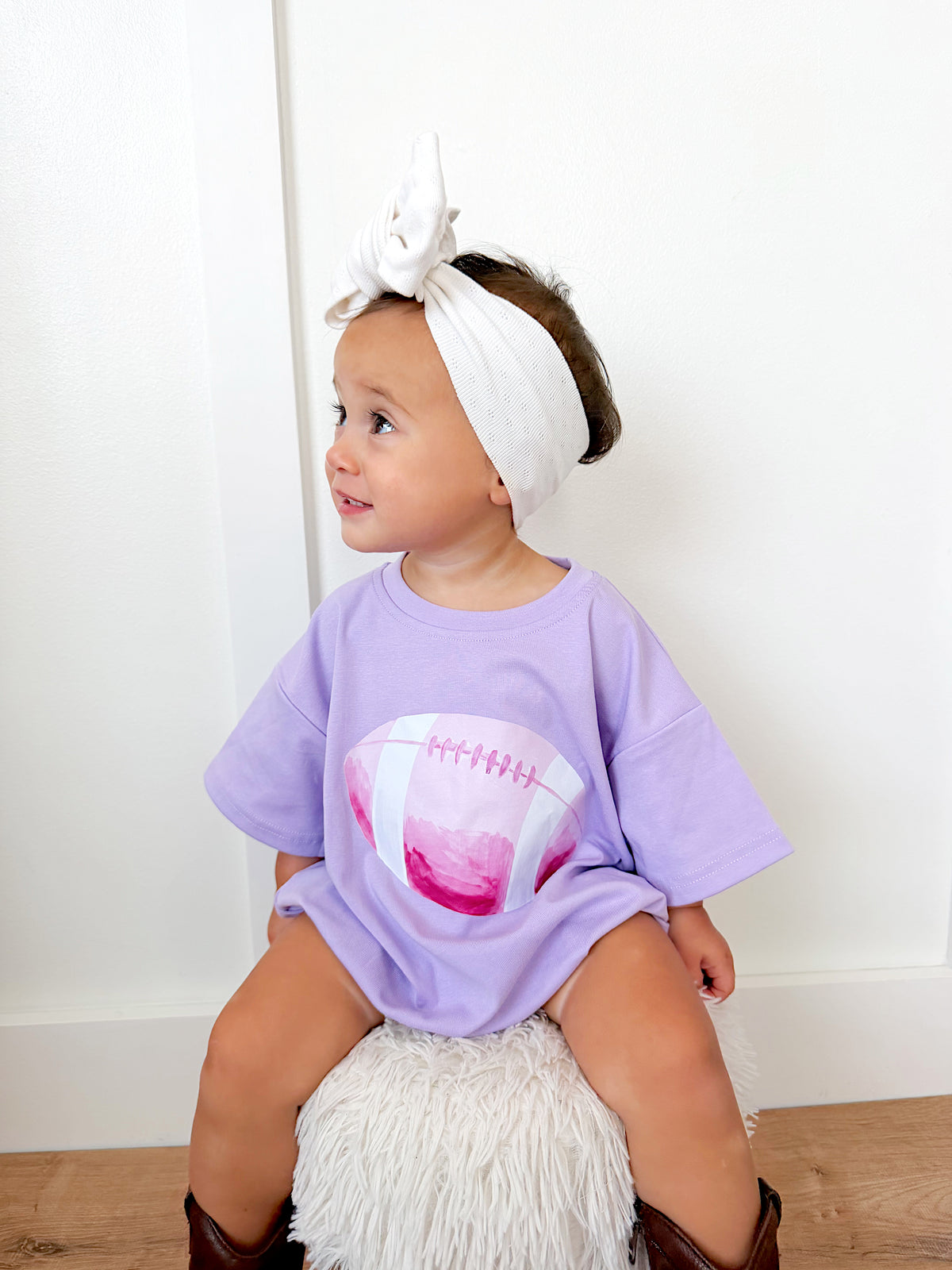 Pink Football Oversized Tee or T-Shirt Romper - More Colors