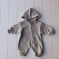 Zip Up Hooded Jumpsuit