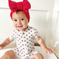 Red White & Blue Tulips Bamboo Shorty Pajamas