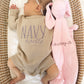 Custom Embroidered Knit Sweater Romper