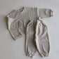 Kids Waffle Jogger Two Piece Set