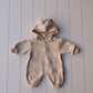 Printed Zip Hooded Jumpsuit