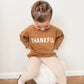 Thankful Sweatshirt mit Rundhalsausschnitt aus Bio-Baumwolle