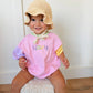 Custom Embroidered Colorblock T-Shirt Romper