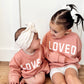 Loved Crewneck Sweatshirt - Red or Pink