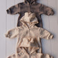 Printed Zip Hooded Jumpsuit