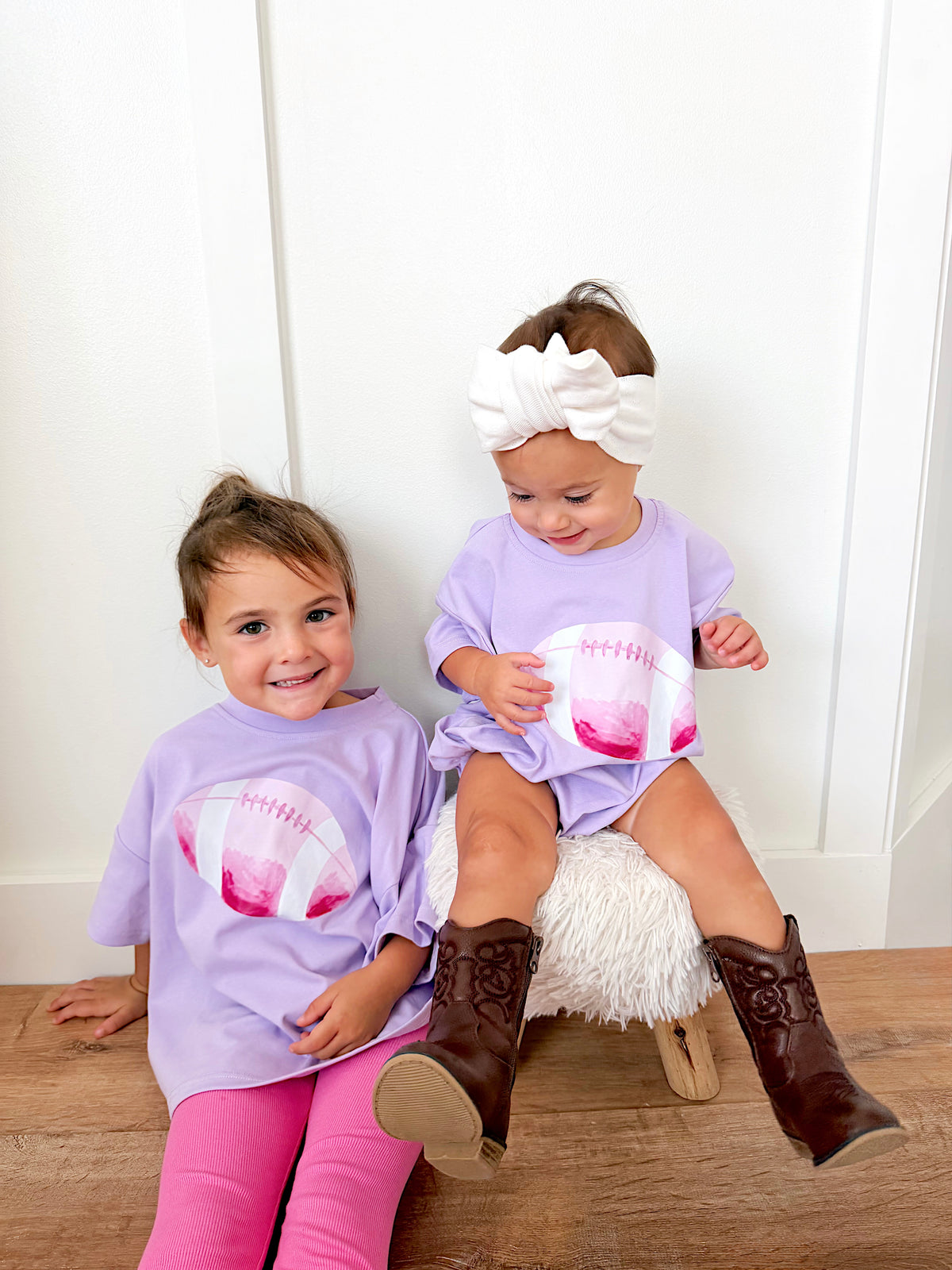 Pink Football Oversized Tee or T-Shirt Romper - More Colors