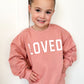 Loved Crewneck Sweatshirt - Red or Pink
