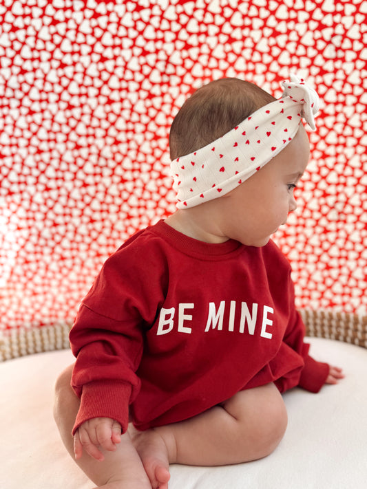 Be Mine Sweatshirt Romper - more colors