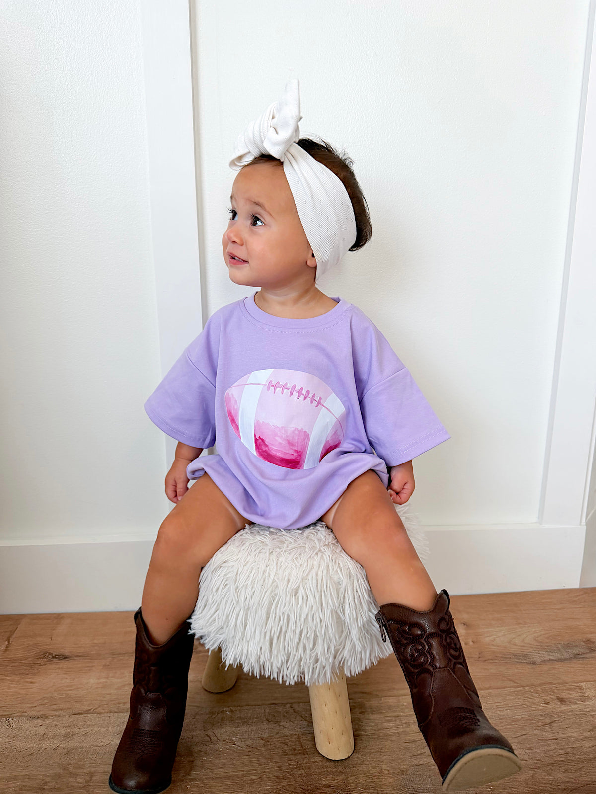Pink Football Oversized Tee or T-Shirt Romper - More Colors